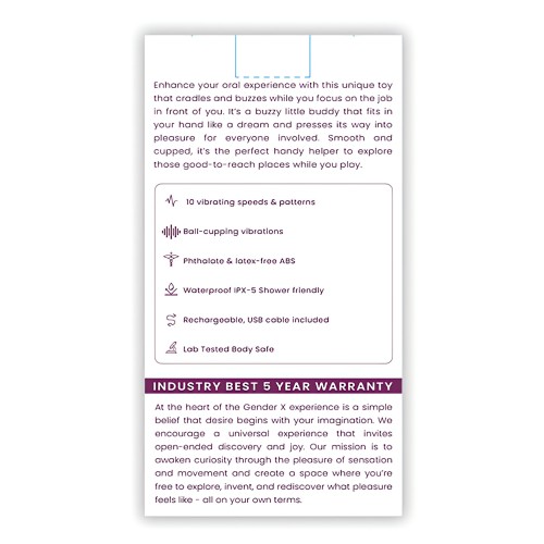 Gender X BJ Buddy - Burdeos