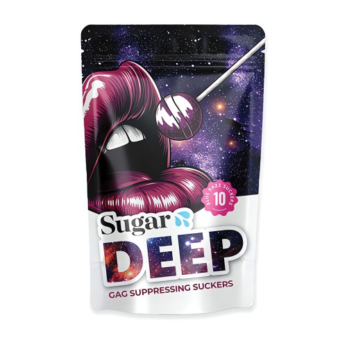 Sugar Splash Chupadores Suprimidores de Gag Profundo - 10 pcs