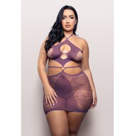 Vixen Focus On Me Halter Dress Púrpura Reina