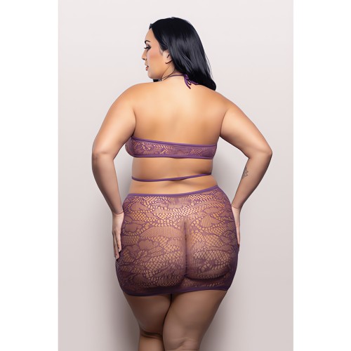 Vixen Focus On Me Halter Dress Púrpura Reina