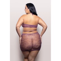 Vixen Focus On Me Halter Dress Púrpura Reina