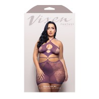 Vixen Focus On Me Halter Dress Púrpura Reina