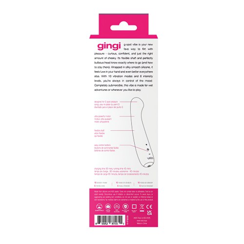 VeDO Gingi G-Spot Recargable - Rosa