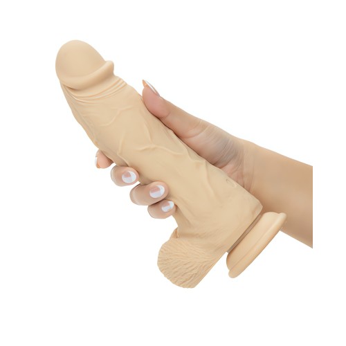 Silicone Recargable Studs de Gran Energía Sexual - Marfil