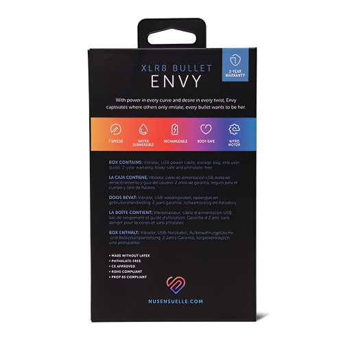 Nu Sensuelle Envy XLR8 Bullet w/Nitro Motor - Deep Turquoise