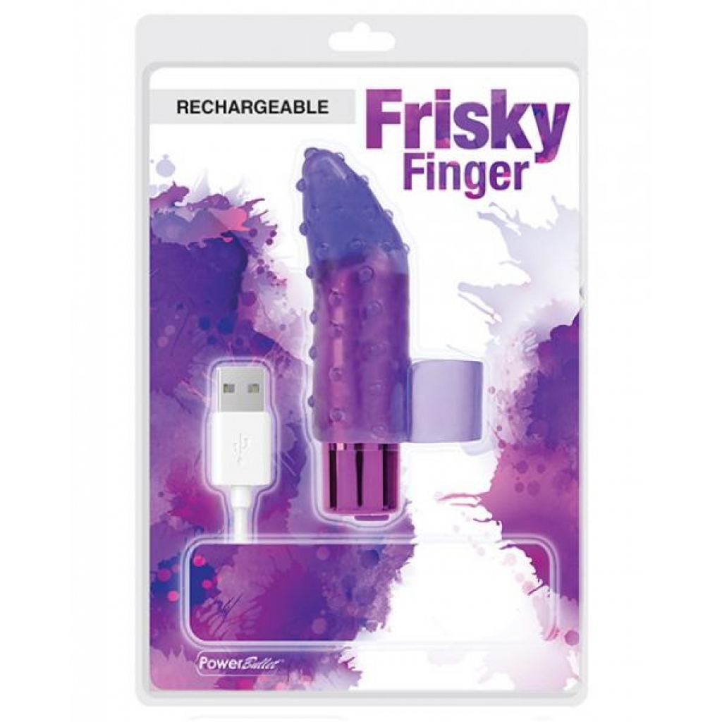 Rechargebale Frisky Finger Massager Purple