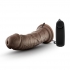 Dr Joe 8 inches Vibrating Penis Suction Cup Brown
