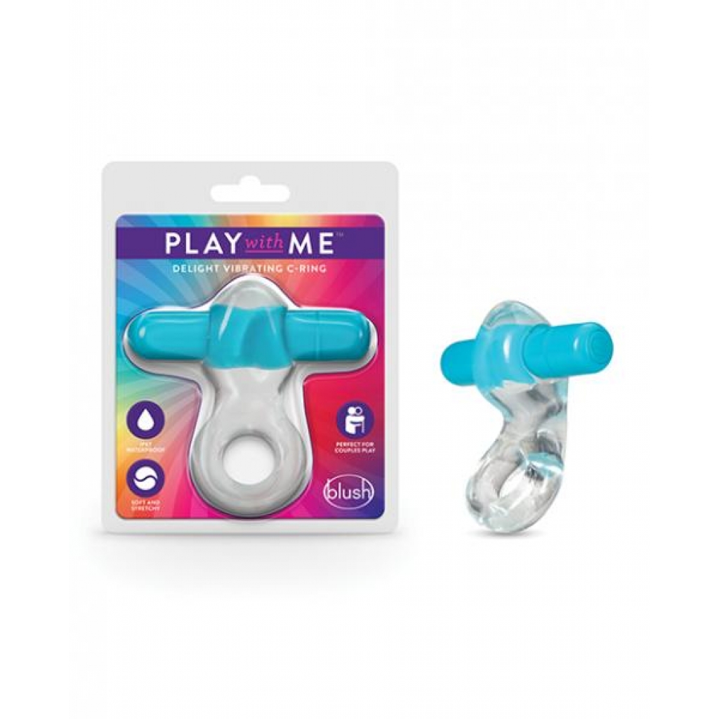 Play With Me Delight Vibrating C-ring Blue