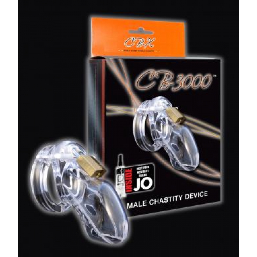 Cb-3000 Male Chastity Device 3 inch Clear Penis Cage
