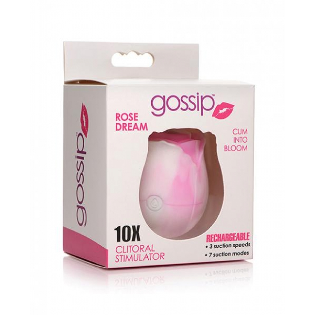 Gossip Rose 10x Silicone Clit Suction Stimulator Magenta