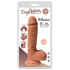 Easy Riders 8 inches Dual Density Silicone Dong Balls Beige