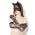 Cat Mask & Glove Set Black O/s