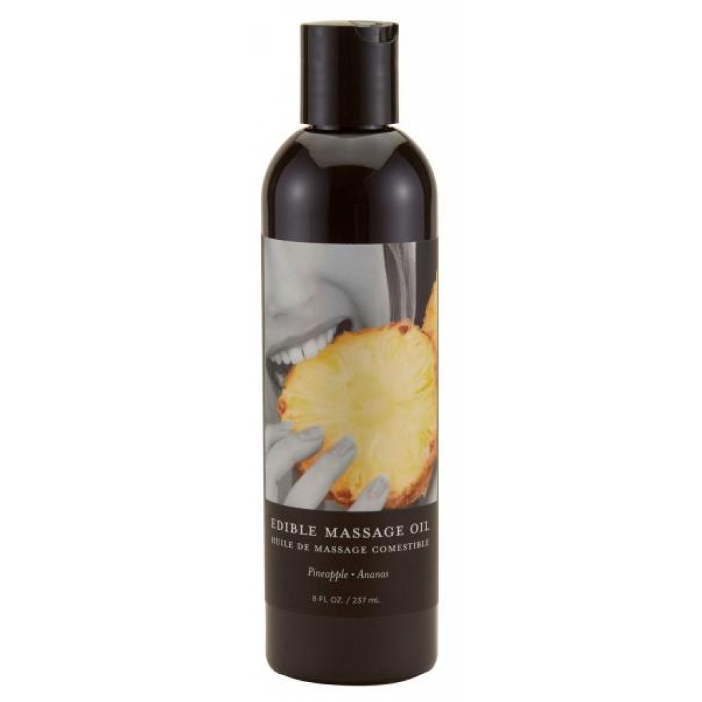 Earthly Body Edible Massage Oil Pineapple 8 Oz