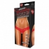 Crotchless Panties Pearl Beads Red S/M