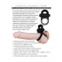 Bell Ringer Black Vibrating Penis Ring & Ball Strap