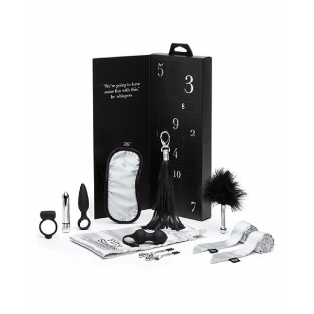 Fifty Shades Of Grey Pleasure Overload 10 Days Of Play Gift Set Black
