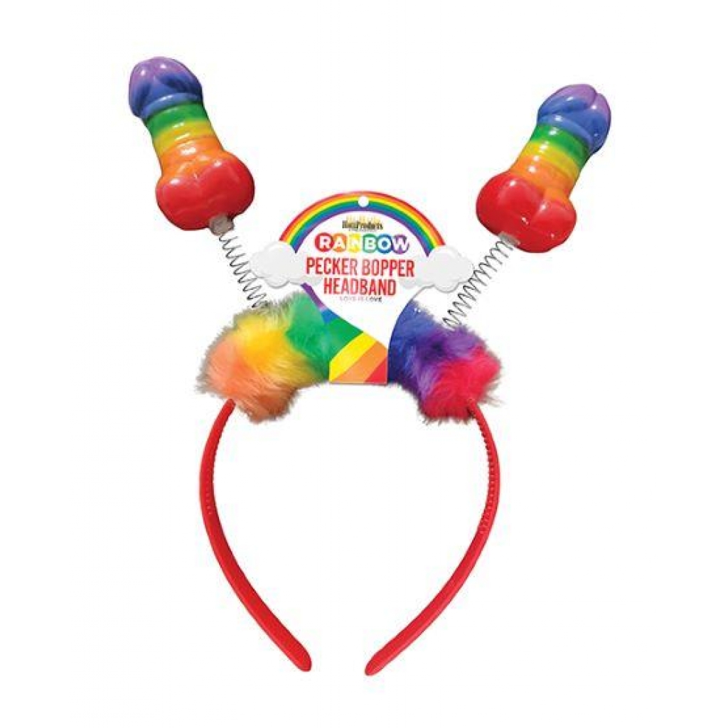 Rainbow Pecker Bopper Head Band O/S