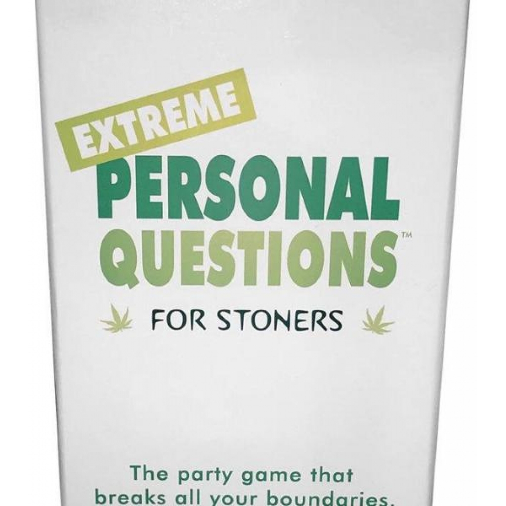 Extreme Personal Questions For Stoners