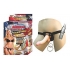 All American Whoppers 8 inches Vibrating Dong & Universal Harness Beige