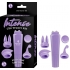 Intense Clit Teaser Kit Purple Mini Massager with 4 Heads