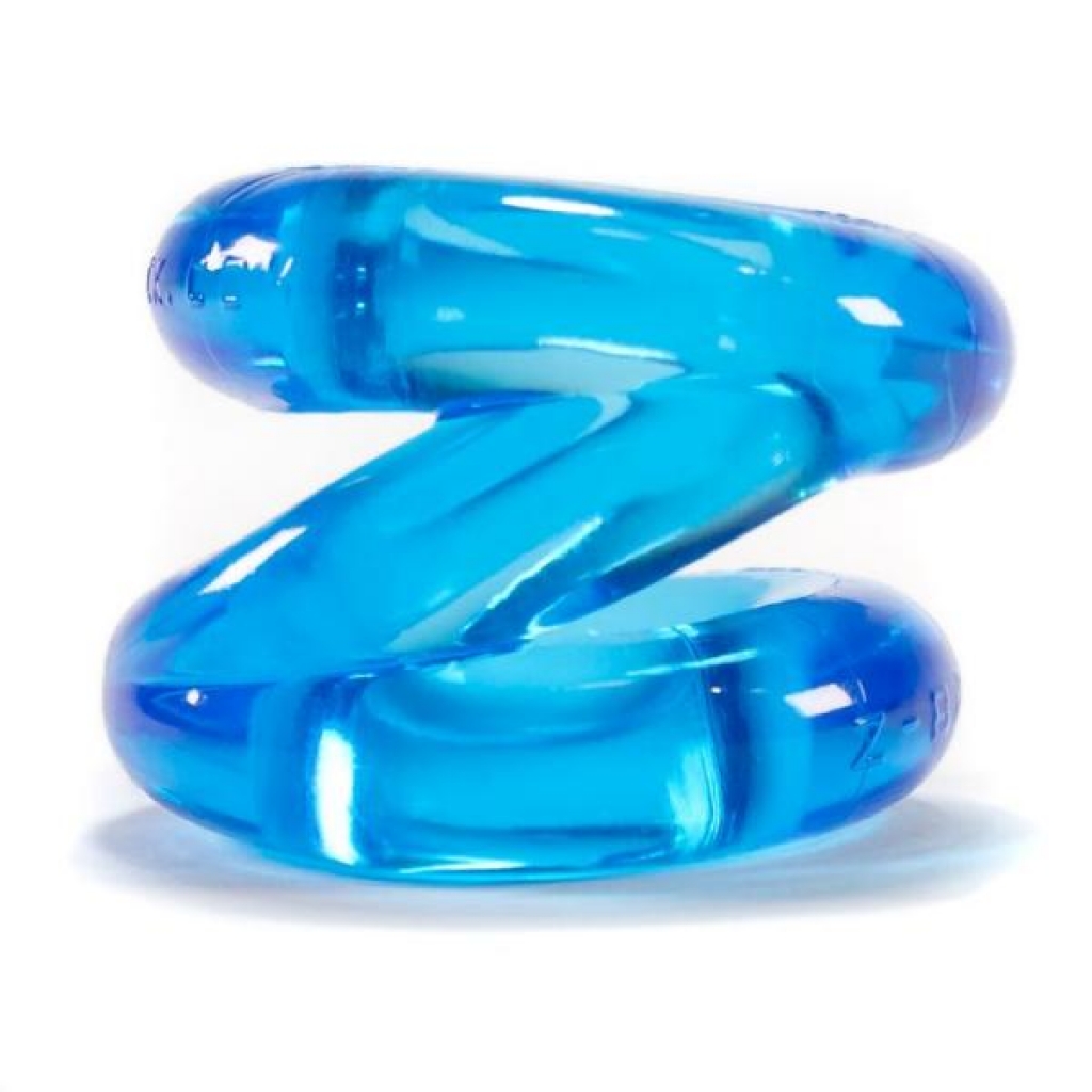 Z Balls Z-Shaped Penisring Ballstretcher Ice Blue