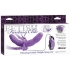 Elite Vibrating Double Delight Strap On 10 Inches Purple