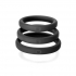 Xact-Fit Silicone Rings #17, #18, #19 Black