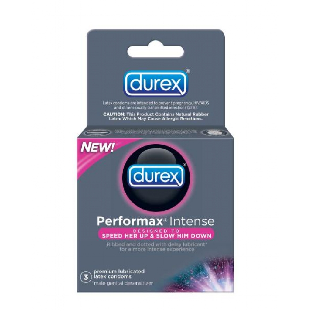 Durex Latex Condoms Performax Intense 3 pack