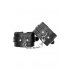 Black & White Hand Cuffs W/ Straps Bonded Leather