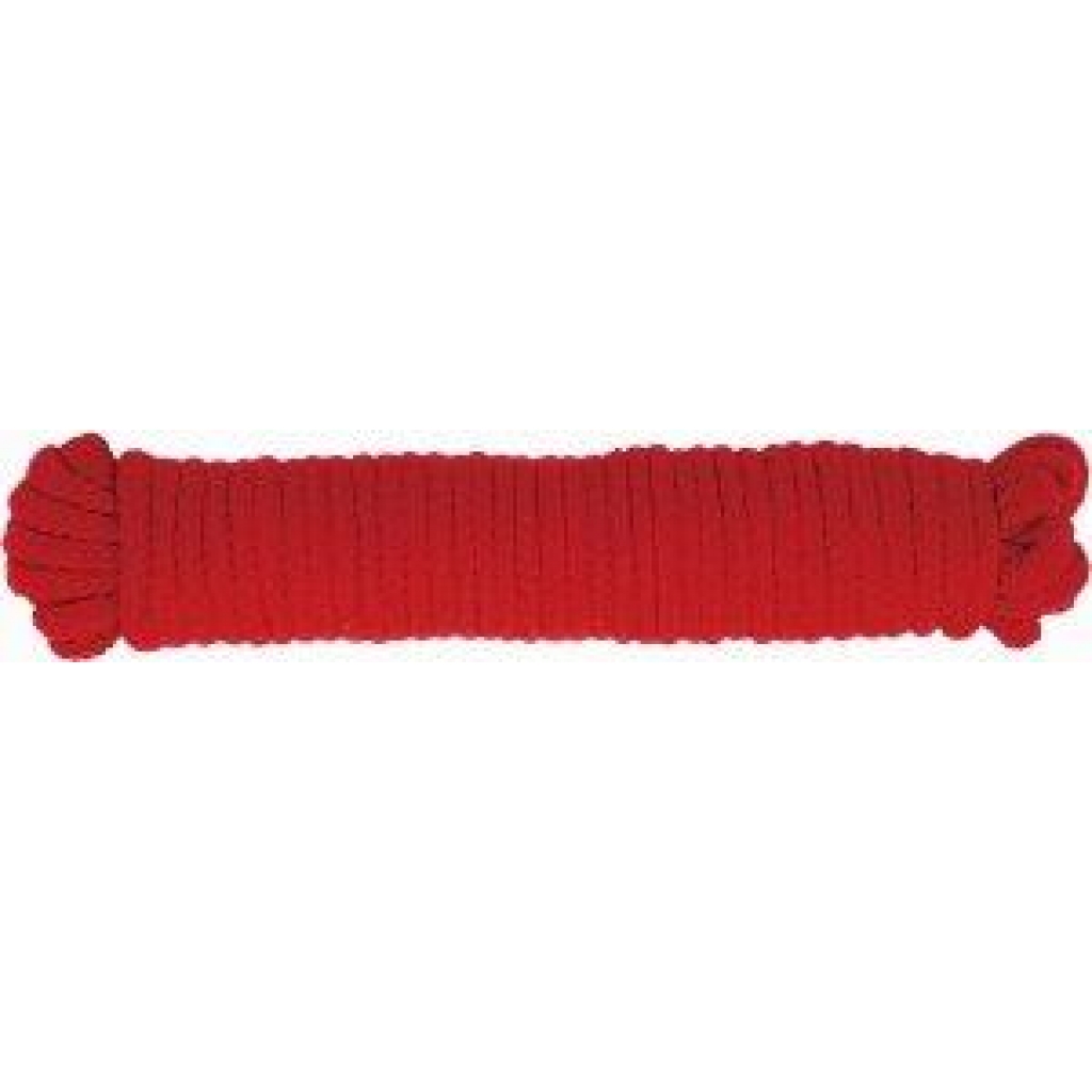 Bondage Soft Rope 33ft Red