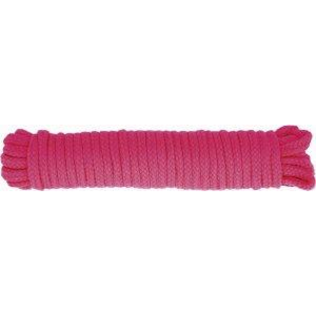 Bondage Soft Rope 33ft Pink