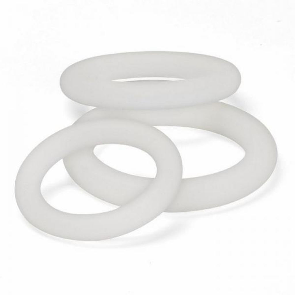 Cloud 9 Pro Sensual Silicone Penis Ring 3 Pack Clear