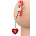 Charmed Heart Padlock Nipple Clamps