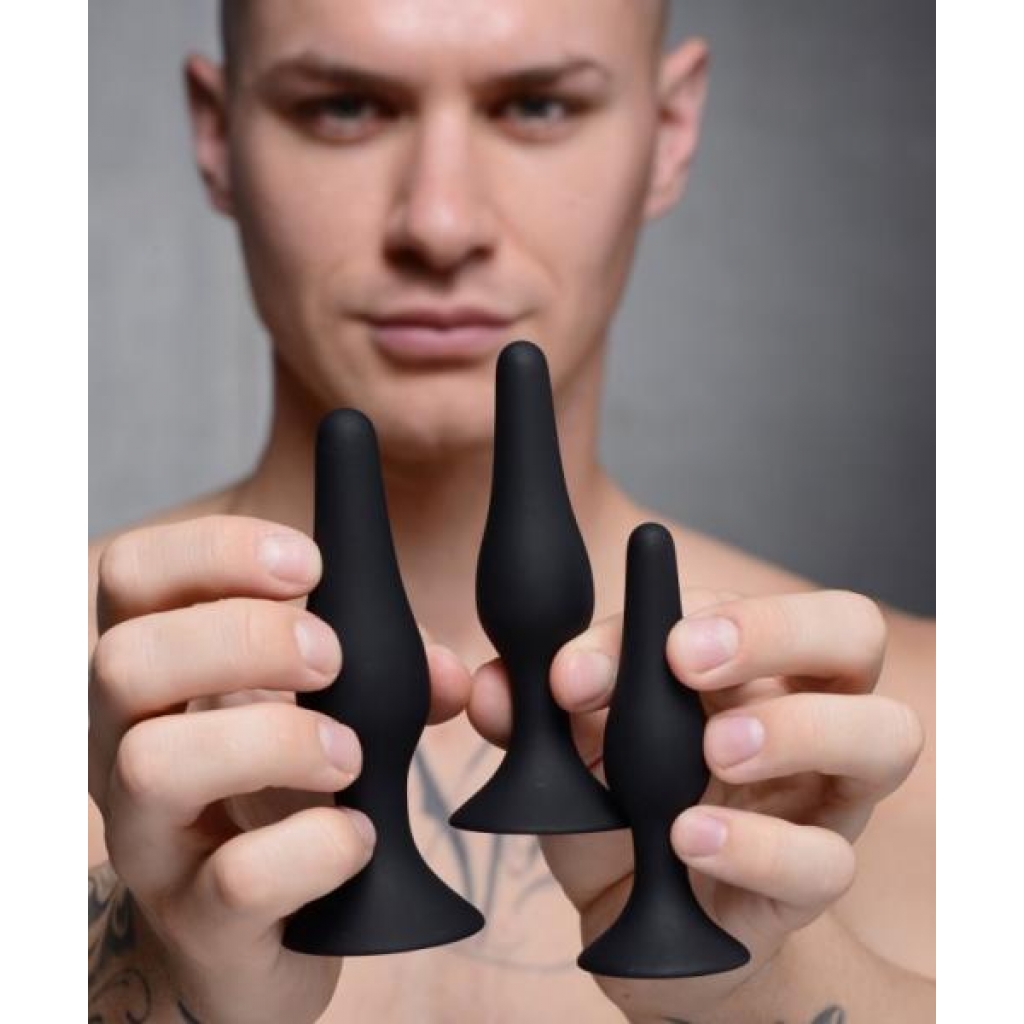 Master Series Triple Spire Tapered Silicone Anal Trainer 3pc Set