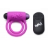 Bang! Silicone Penis Ring & Bullet W/ Remote Purple