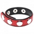 Strict Penis Gear Leather Speed Snap Penis Ring Red